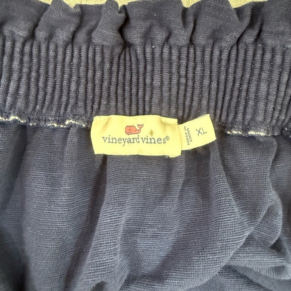 Vineyard Vines Blue and White Smocked Mini Skirt - Picture 4 of 5